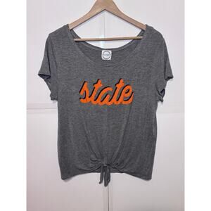 Kickoff Couture "State" Size L Tee w/Front Tie
